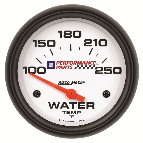 2-5/8" WATER TEMPERATURE, 100-250 F, GM WHITE